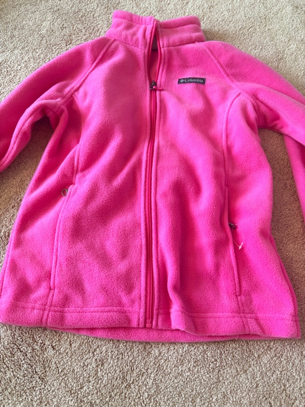 Columbia Kids Pink Full-Zip Fleece Jacket